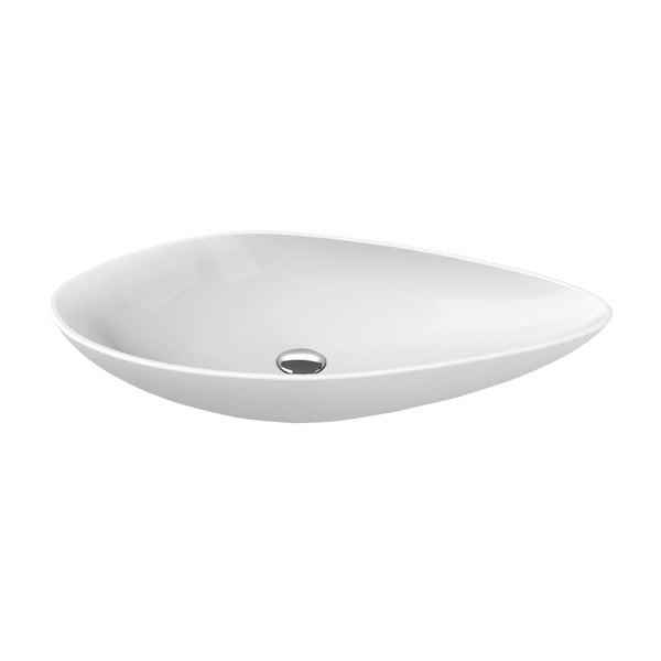 Lavabo bianco in ceramica 74x38,5 cm Ovali – Sapho