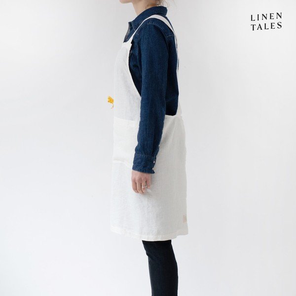 Grembiule in lino White - Linen Tales-image-1