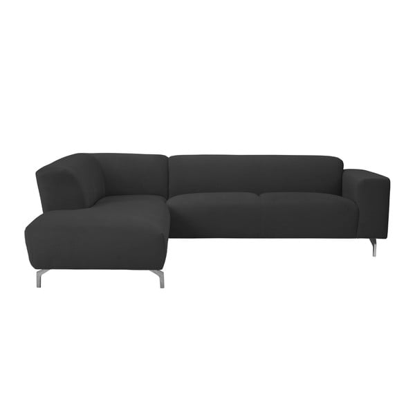 Tmavě šedá rohová pohovka Windsor & Co Sofas Orion, levý roh