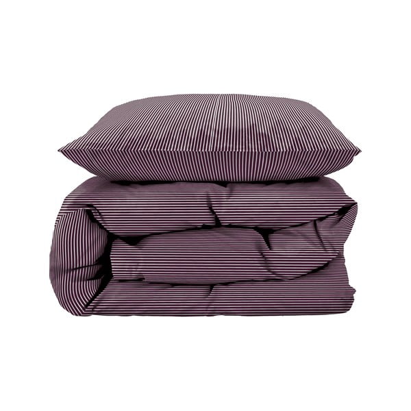 Set copripiumino e federa viola in cotone per letto singolo 140x200 cm Cheerful – Södahl-image-2