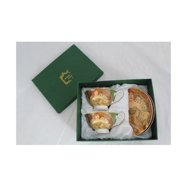 Alfons Mucha - sada 2 šálků s podšálky Snění-image-1