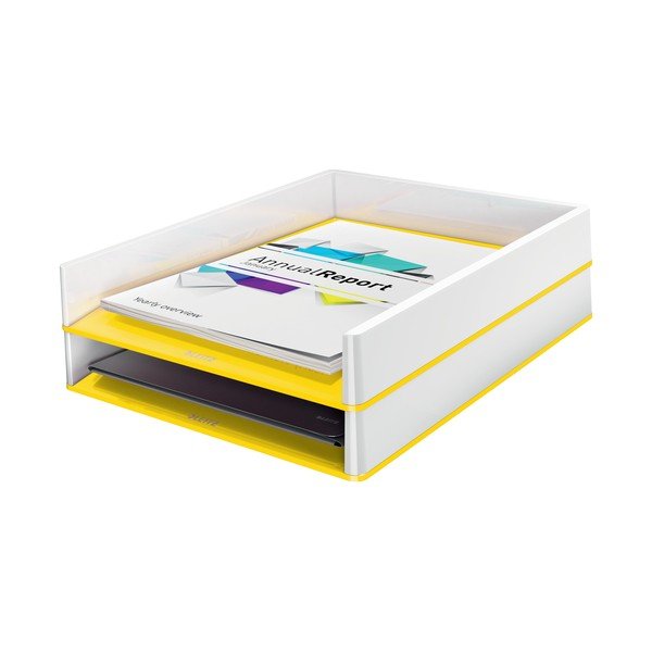 Portadocumenti bianco e giallo WOW - Leitz-image-2