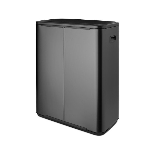 Bidone in acciaio grigio scuro touch per raccolta differenziata 60 l Bo Touch Bin - Brabantia-image-3