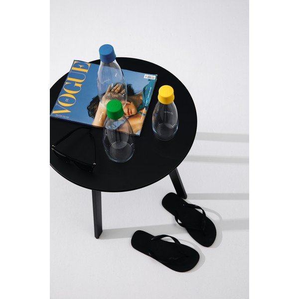 Tavolo da giardino nero Full Steel, ø 50 cm - Le Bonom-image-1