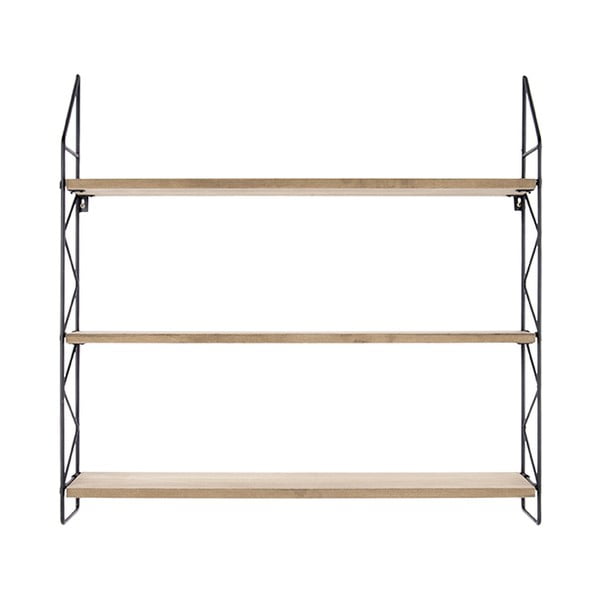 Scaffale in metallo con ripiani in legno Zig Zag - PT LIVING