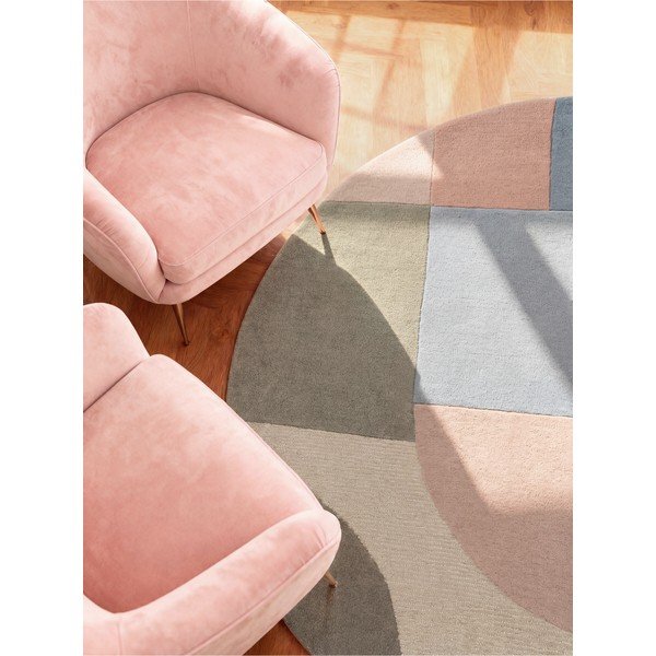 Tappeto rotondo in lana tessuto a mano ø 200 cm Westminster Piccadilly – Ted Baker-image-4