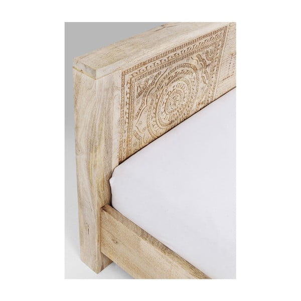 Letto in legno di mango intagliato a mano Puro, 180 x 200 cm - Kare Design-image-4