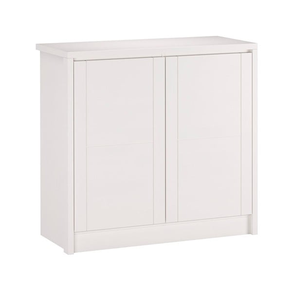 Cassettiera bassa bianca in faggio massiccio 105x96 cm Timo – Olivia Living