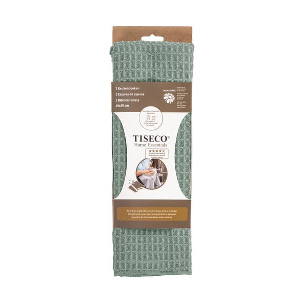 Set di strofinacci in microfibra 2 pz 40x60 cm Waffle – Tiseco Home Studio-image-2