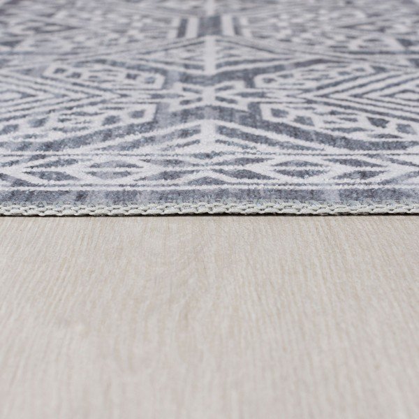 Tappeto lavabile grigio 200x290 cm FOLD Cora - Flair Rugs-image-4
