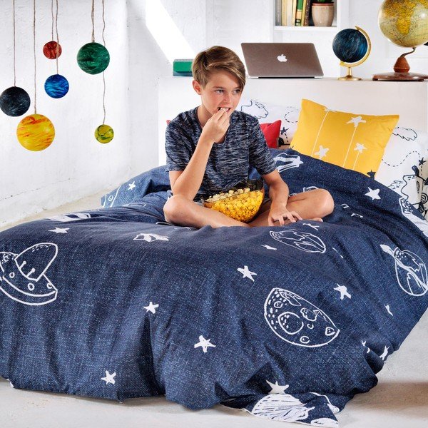 Biancheria da letto per bambini in cotone per letto singolo 140x200 cm Starspace - Mr. Fox-image-4