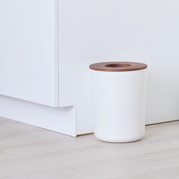 Cestino per vanità bianco Eco - iDesign-image-3