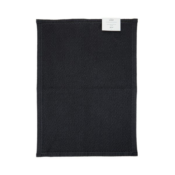 Tappeto da bagno in cotone grigio, 70 x 50 cm - Bahne & CO