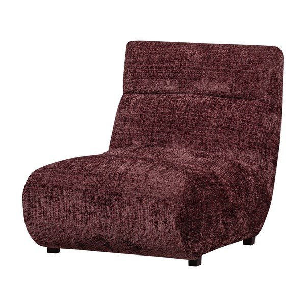 Poltrona burgundy con rivestimento in ciniglia Observe – WOOOD