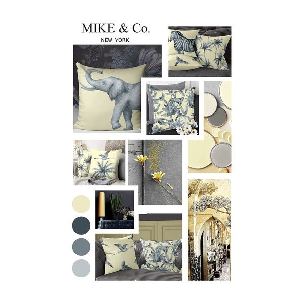 Federa giallo-grigia, 30 x 51 cm Honey - Mike & Co. NEW YORK-image-1