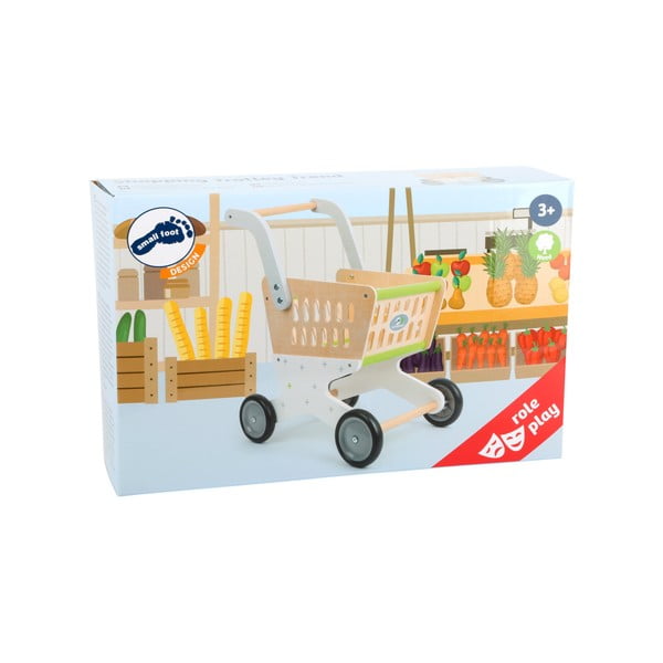 Carrello della spesa in legno per bambini - Legler-image-1