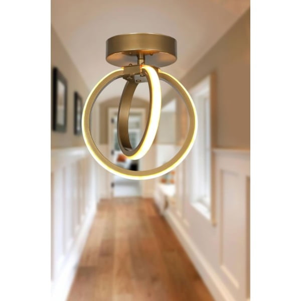 Plafoniera LED color bronzo in metallo Sezen – Squid Lighting-image-1