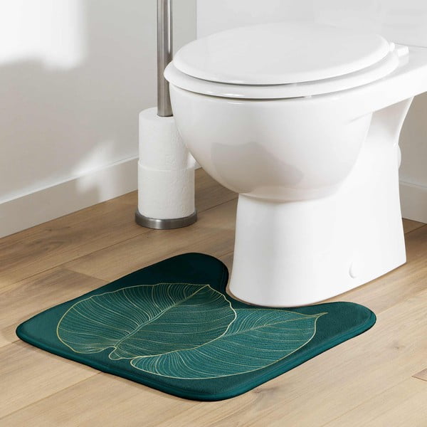 Tappetino da bagno verde scuro 45x45 cm Jade - douceur d'intérieur-image-1