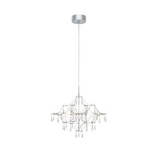 Lampadario LED argentato ø 60 cm Efesos – Markslöjd