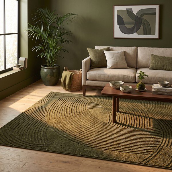 Tappeto verde 200x290 cm Zephyr – ESTE-image-1