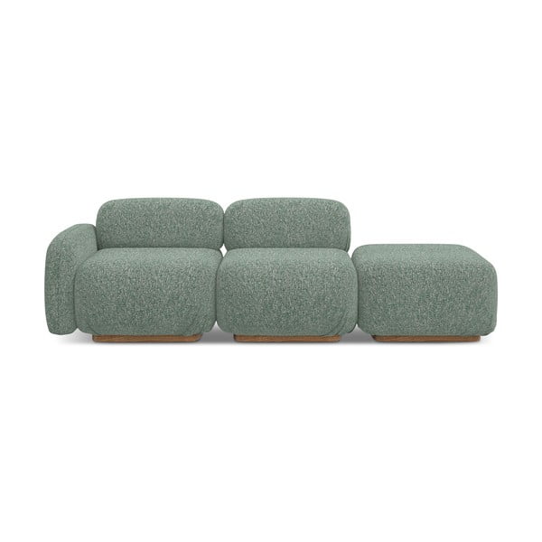 Chaise lounge componibile verde chiaro (con penisola a sinistra) Ailani – Makamii