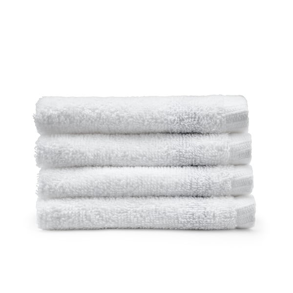 Set di asciugamani con asciugatura rapida bianchi in cotone 4 pz 30x30 cm Quick Dry – Catherine Lansfield