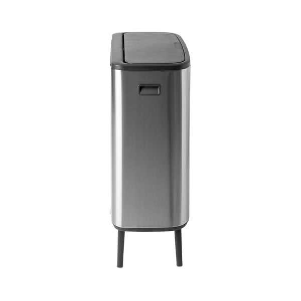 Bidone in acciaio touch per raccolta differenziata in argento opaco 60 l Bo Touch Bin Hi - Brabantia-image-4