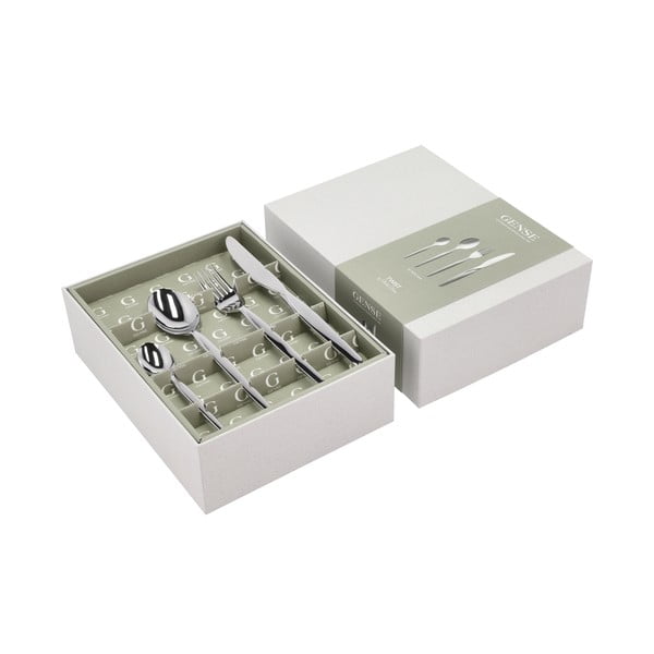 Posate argentate in acciaio inox 16 pz Twist – Gense-image-1