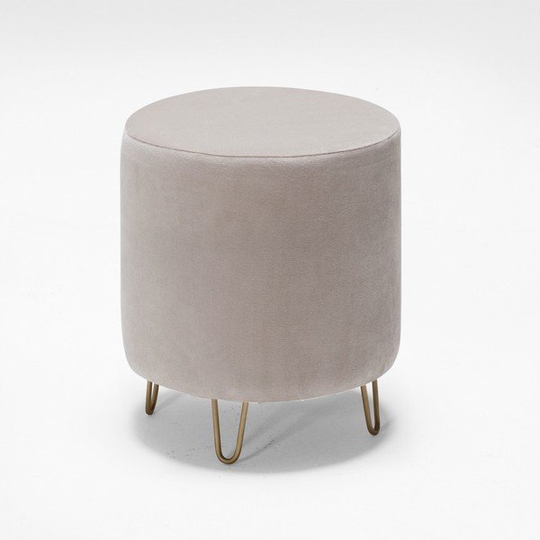 Pouf Balcab Home Ronda bianco panna Asmara - Artie-image-1