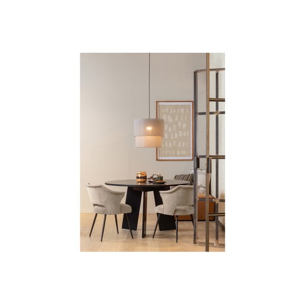 Sedie da pranzo in velluto beige in set di 2 pezzi Sits - Basiclabel-image-1