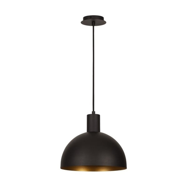 Lampada a sospensione nera con dettaglio dorato Ochy - Homemania Decor-image-1
