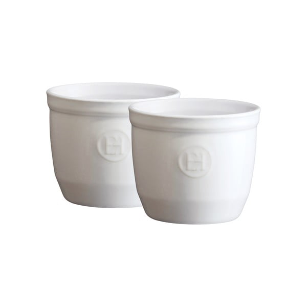 Set di 2 stampi ramequin bianchi N°8 - Emile Henry