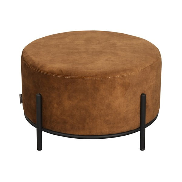 Sgabello in velluto marrone Troy - LABEL51-image-3