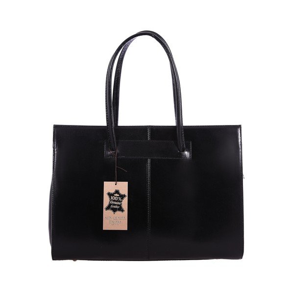 Borsa in pelle nera Anna - Chicca Borse-image-1