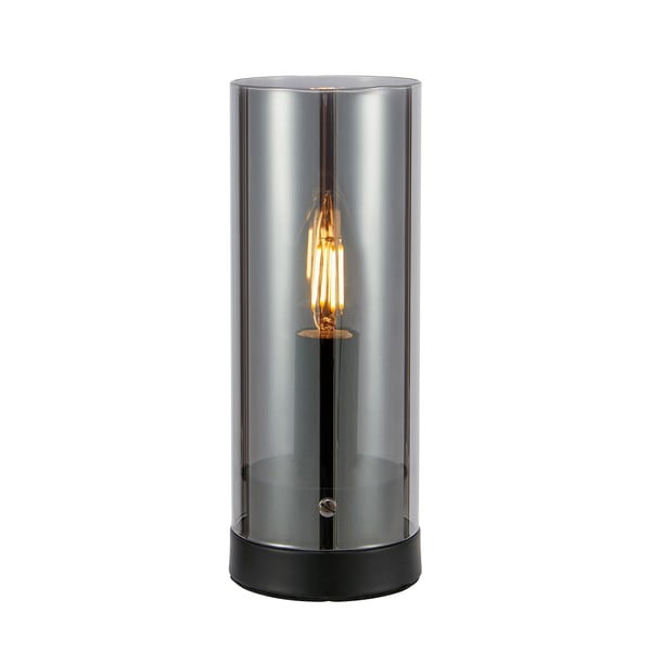 Lampada da tavolo nera con paralume in vetro (altezza 23 cm) Post - Markslöjd