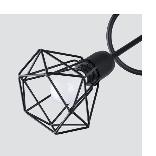 Lampada da soffitto nera ø 10 cm Varpu - Sollux-image-3