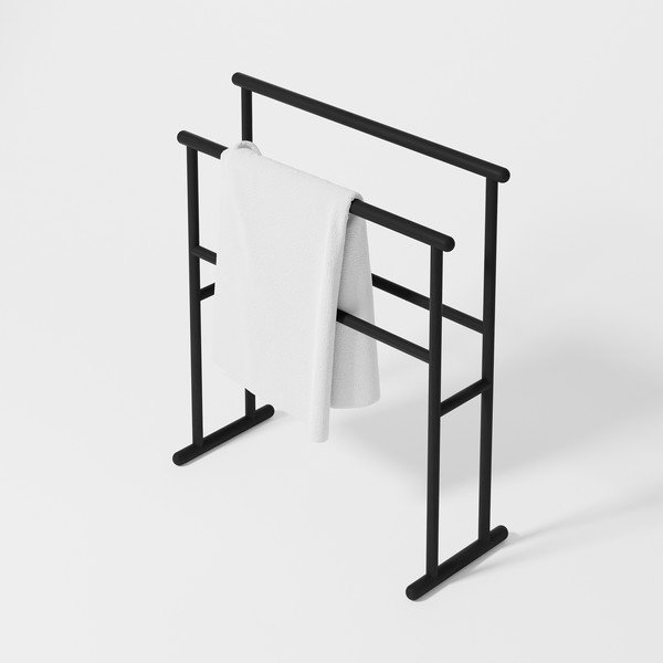 Portasciugamani in rovere nero Yoku - Wireworks-image-2