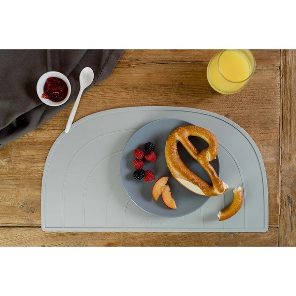 Tovaglietta Rainbow in silicone grigio, 47 x 26 cm - Kindsgut-image-3