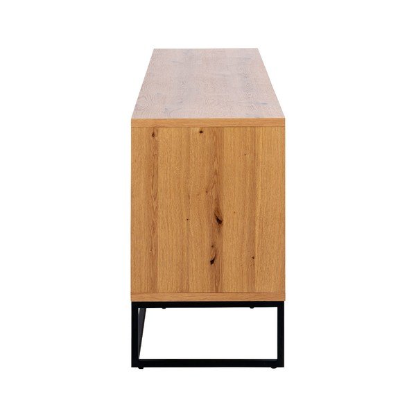 Cassettiera bassa nera 197,8x75,8 cm Dalarna - Interstil-image-2