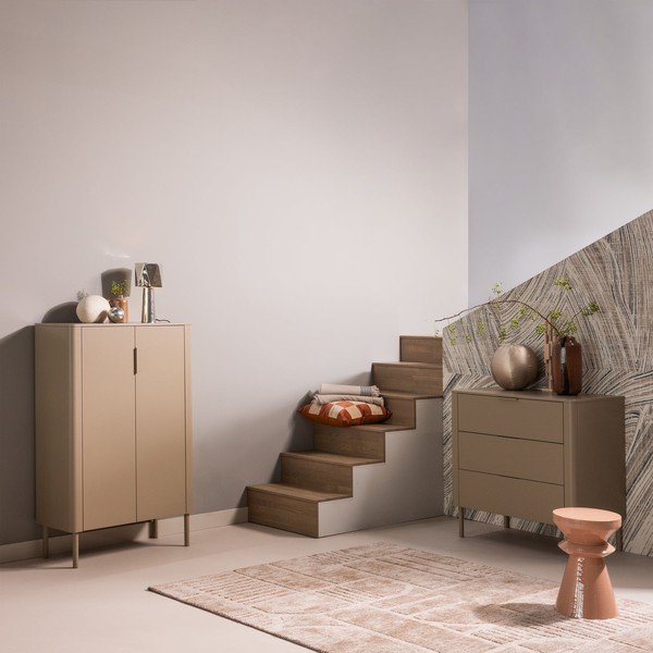 Tavolino in metallo ø 30 cm Fedde – WOOOD-image-1