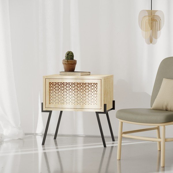 Comodino in colore naturale Naive - Kalune Design-image-4