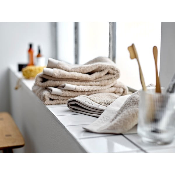 Asciugamano tipo terry beige in cotone 40x60 cm Comfort – Södahl-image-1