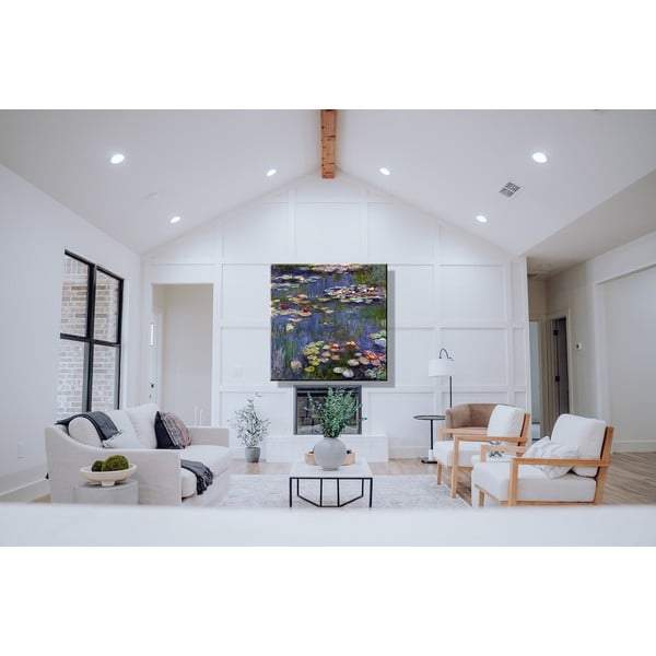 Riproduzione di Claude Monet - Ninfee 3, 70 x 70 cm Claude Monet - The Japanese Footbridge - Fedkolor-image-1