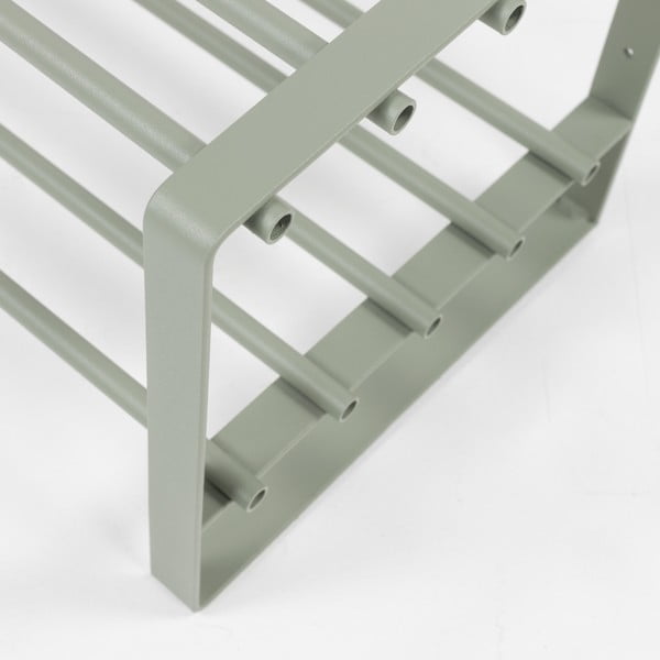 Scarpiera verde polveroso in metallo 70x29x27 cm Rex – Spinder Design-image-3