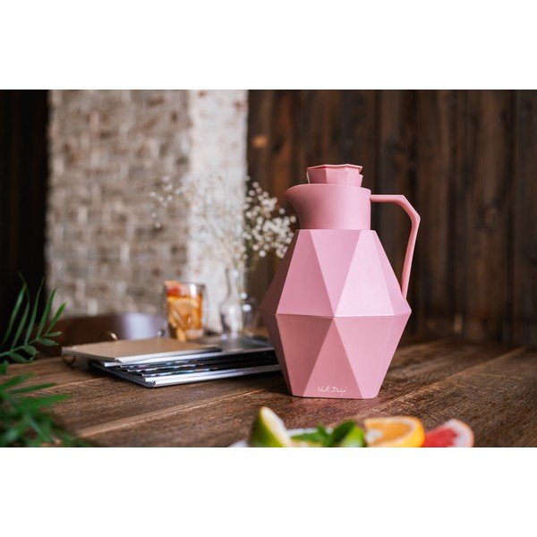 Thermos Geo rosa, 1 l - Vialli Design-image-4