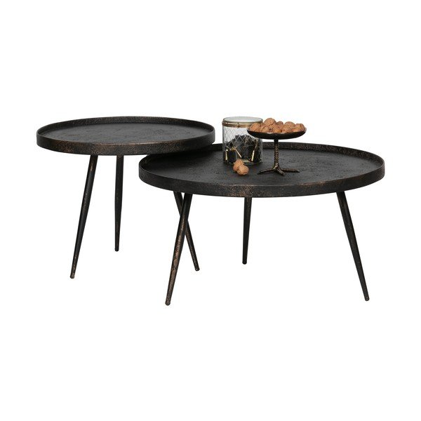 Tavolino nero , ø 76 cm Bounds - BePureHome-image-3