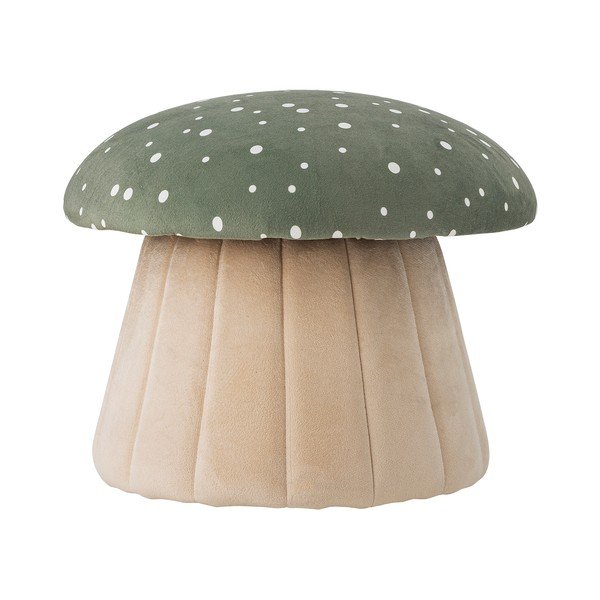 Pouf per bambini verde/beige Lue – Bloomingville Mini