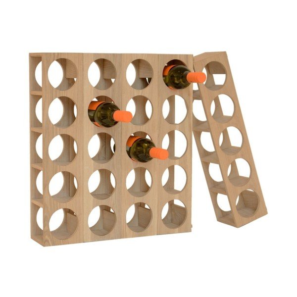 Portabottiglie per 5 bottiglie di vino in rovere Vino Wine-0 - Wireworks-image-2