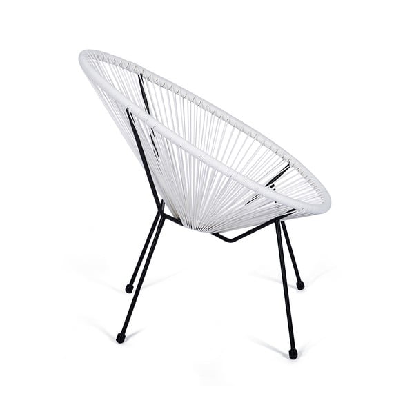 Poltrona da giardino bianca in rattan artificiale Avocado - Bonami Selection-image-2