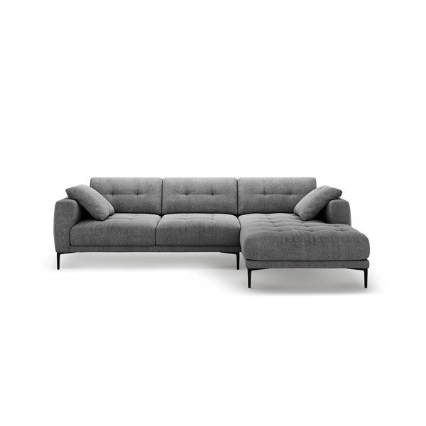 Divano angolare grigio (con penisola a destra/con chaise lounge) Bemy – Micadoni 